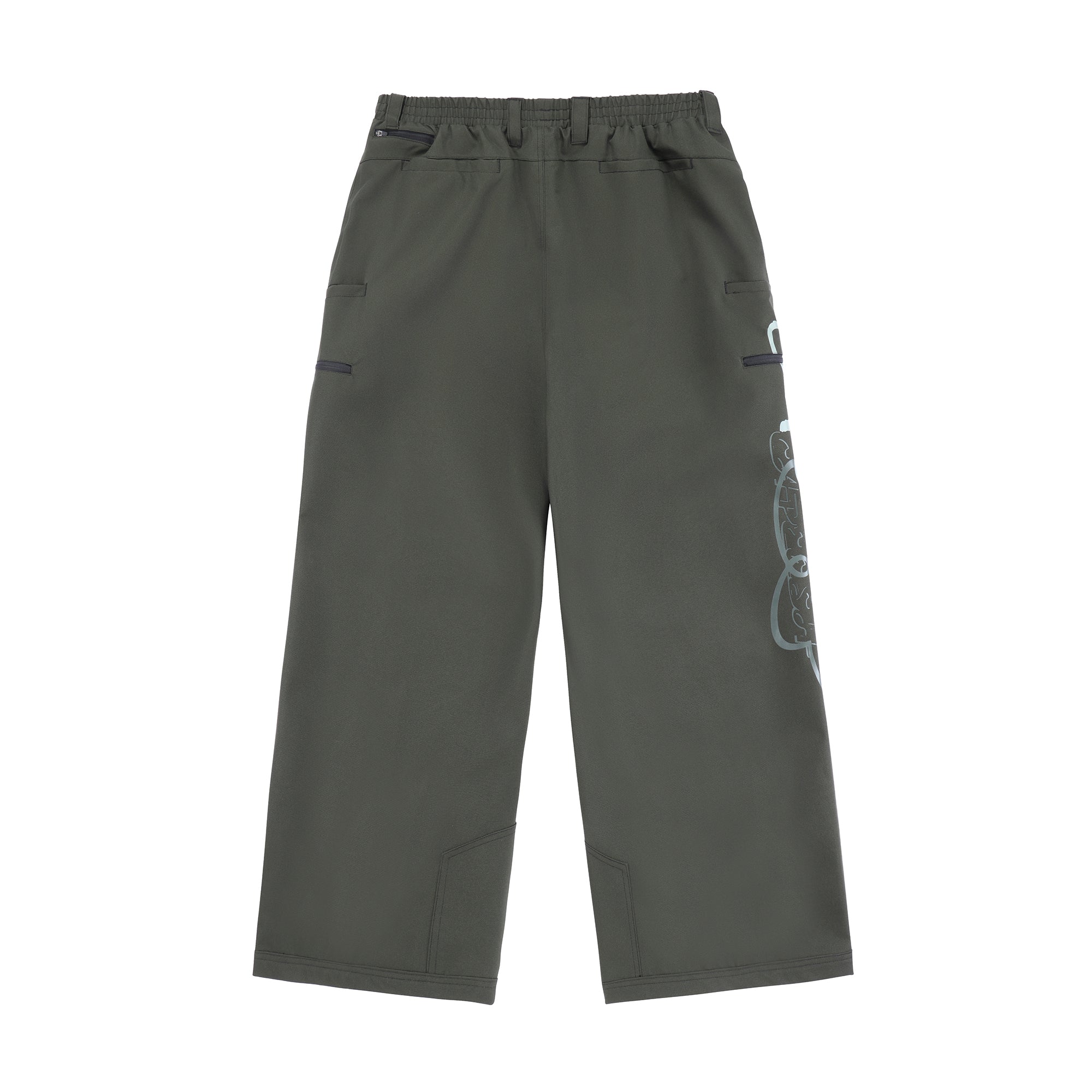 deconstructed pantaloni - dark olive