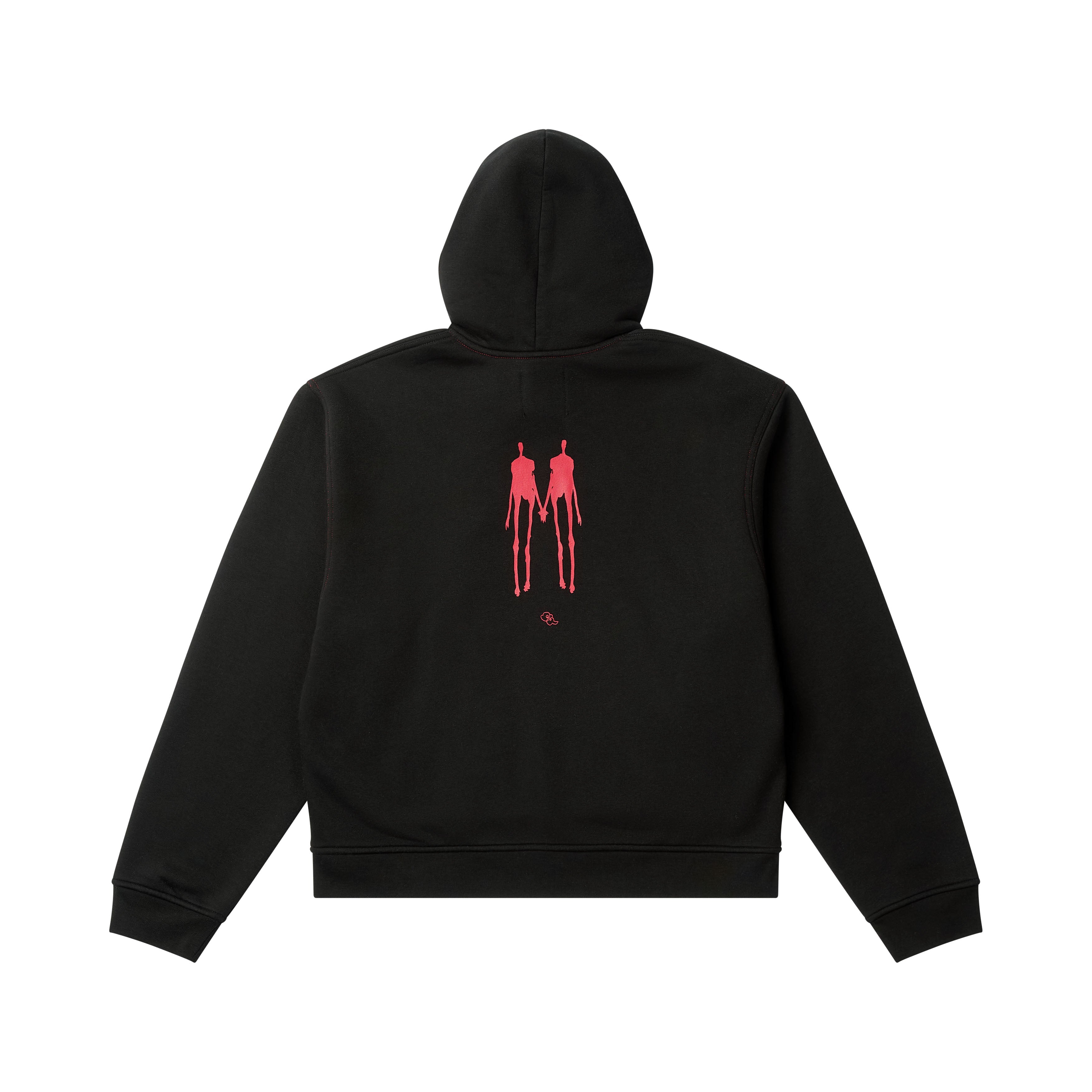 zip hoodiy - black