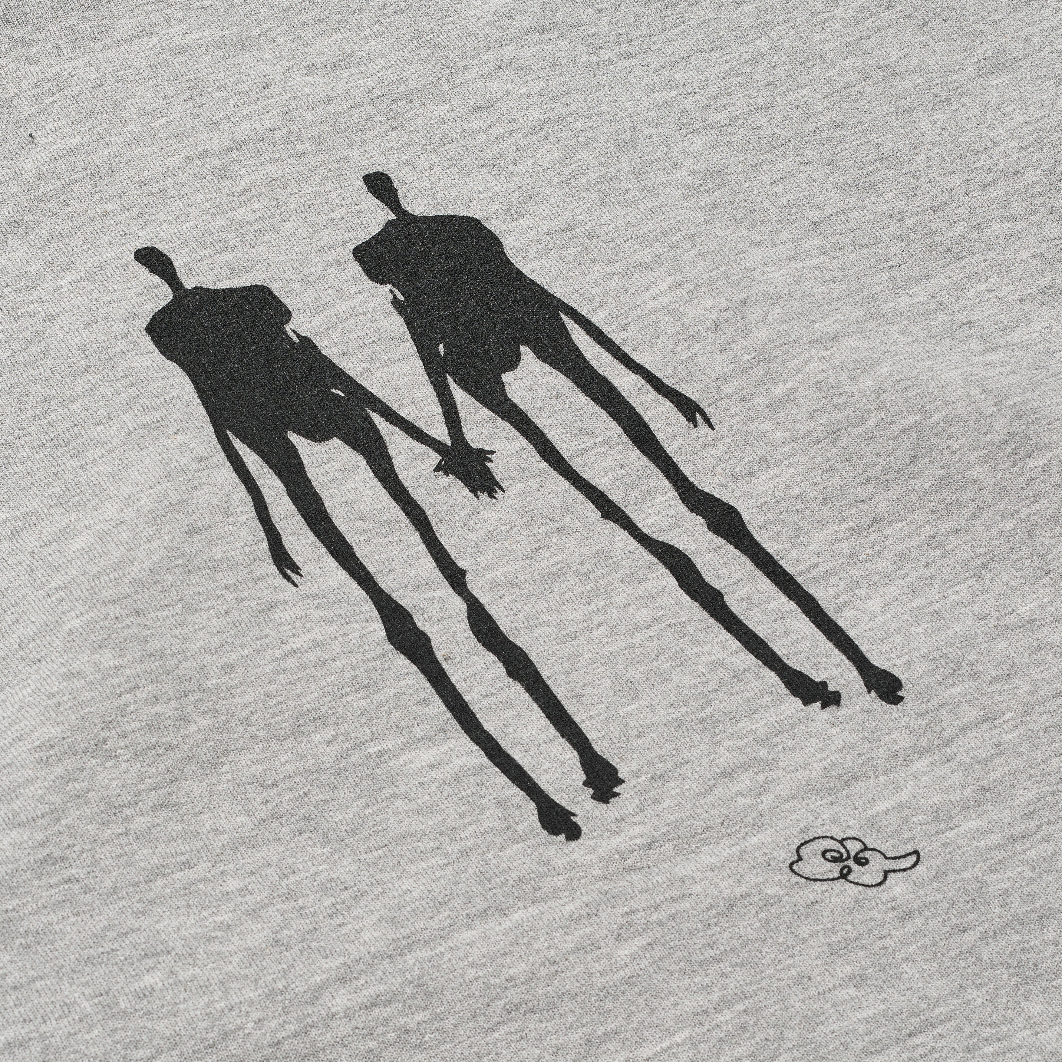 zip hoodiy - heather grey